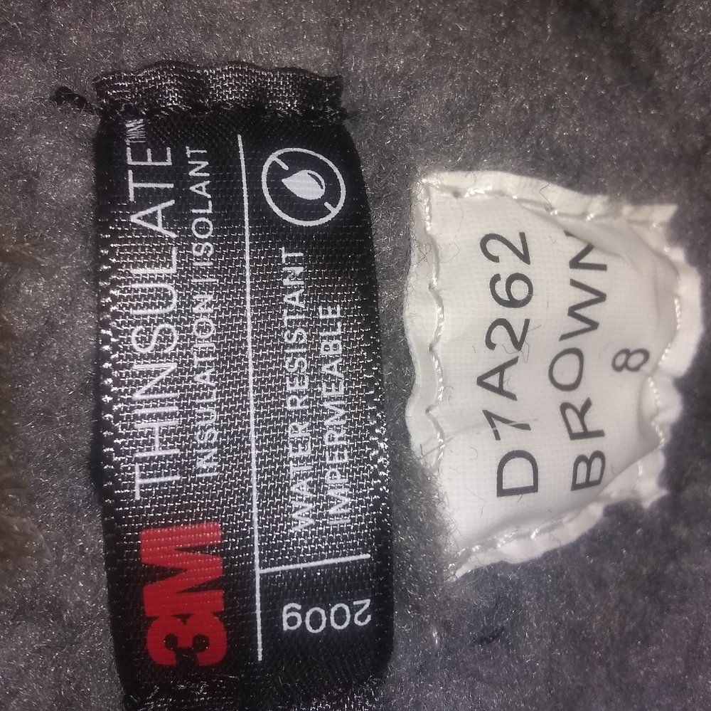 NEW 3M THINSULFATE Insulation Water Resistant Brown Black Fur Boots SZ 8 - Picture 10 of 11